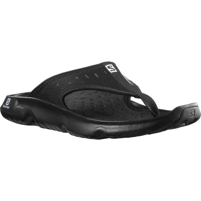 Black Salomon Reelax Break 5.0 Men's Flip Flops | IE TS4729